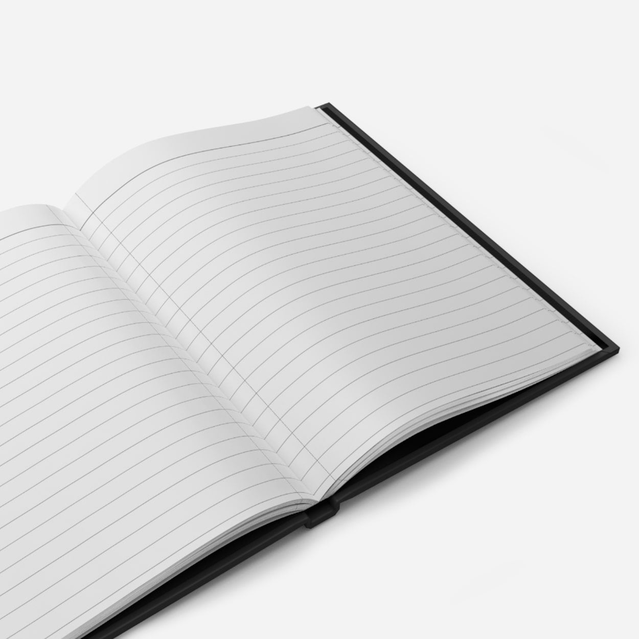 Lined pages inside
