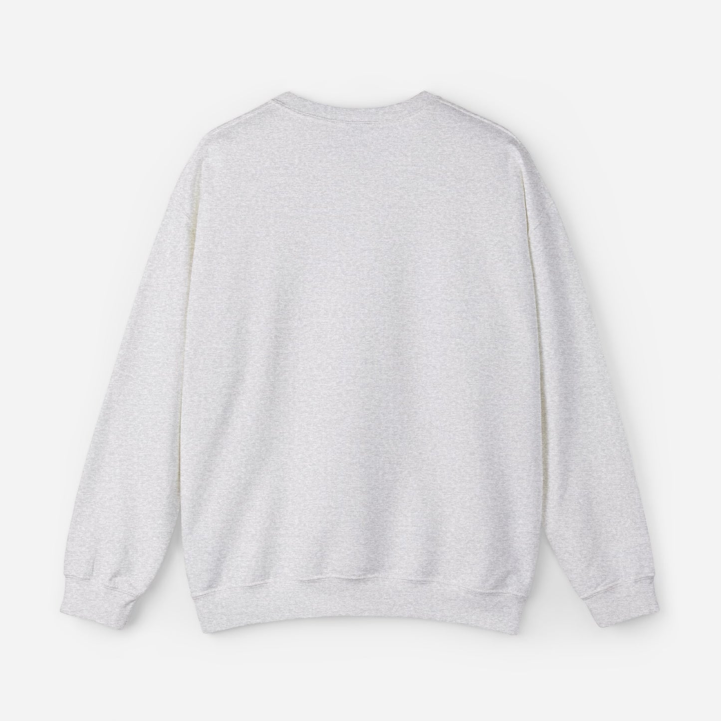 Back of Hope University sweatshirt for men and women, in ash gray