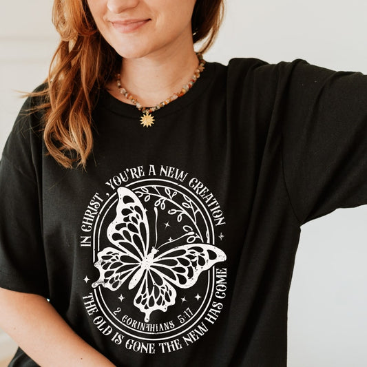 New Creation - Christian T-shirt Black