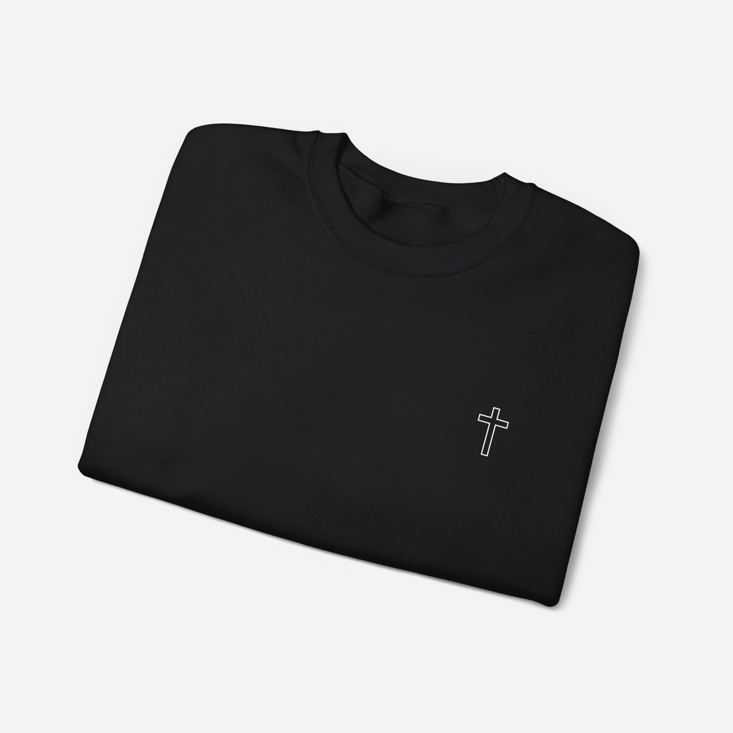 Black Crewneck Sweatshirt for men, christian, faith inspired