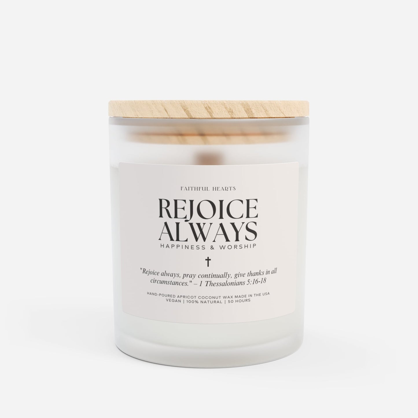Blessed Collection - Rejoice Always - Pink Wood Wick Candle