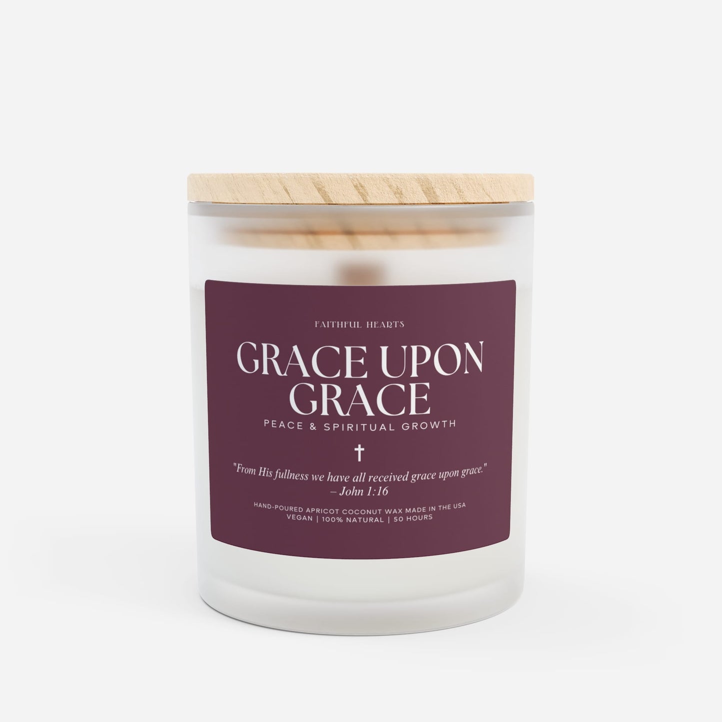 Blessed Collection - Grace Upon Grace - Pink Wood Wick Candle - Limited Edition
