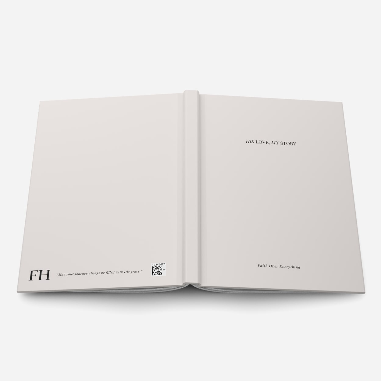Luxury faith journal with premium hardcover and lined pages