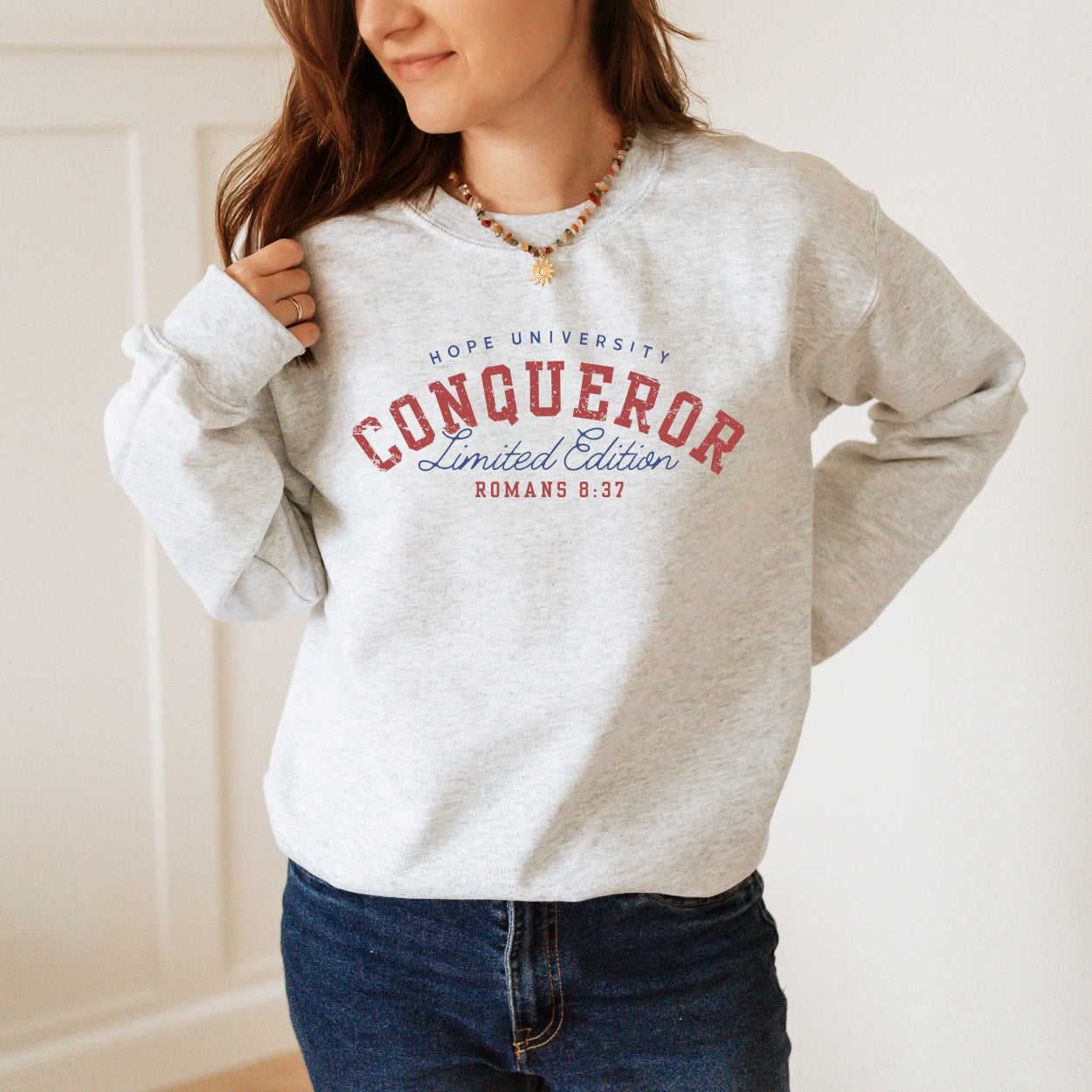 Bold Hope University Sweatshirt – Limited Edition Romans 8:37