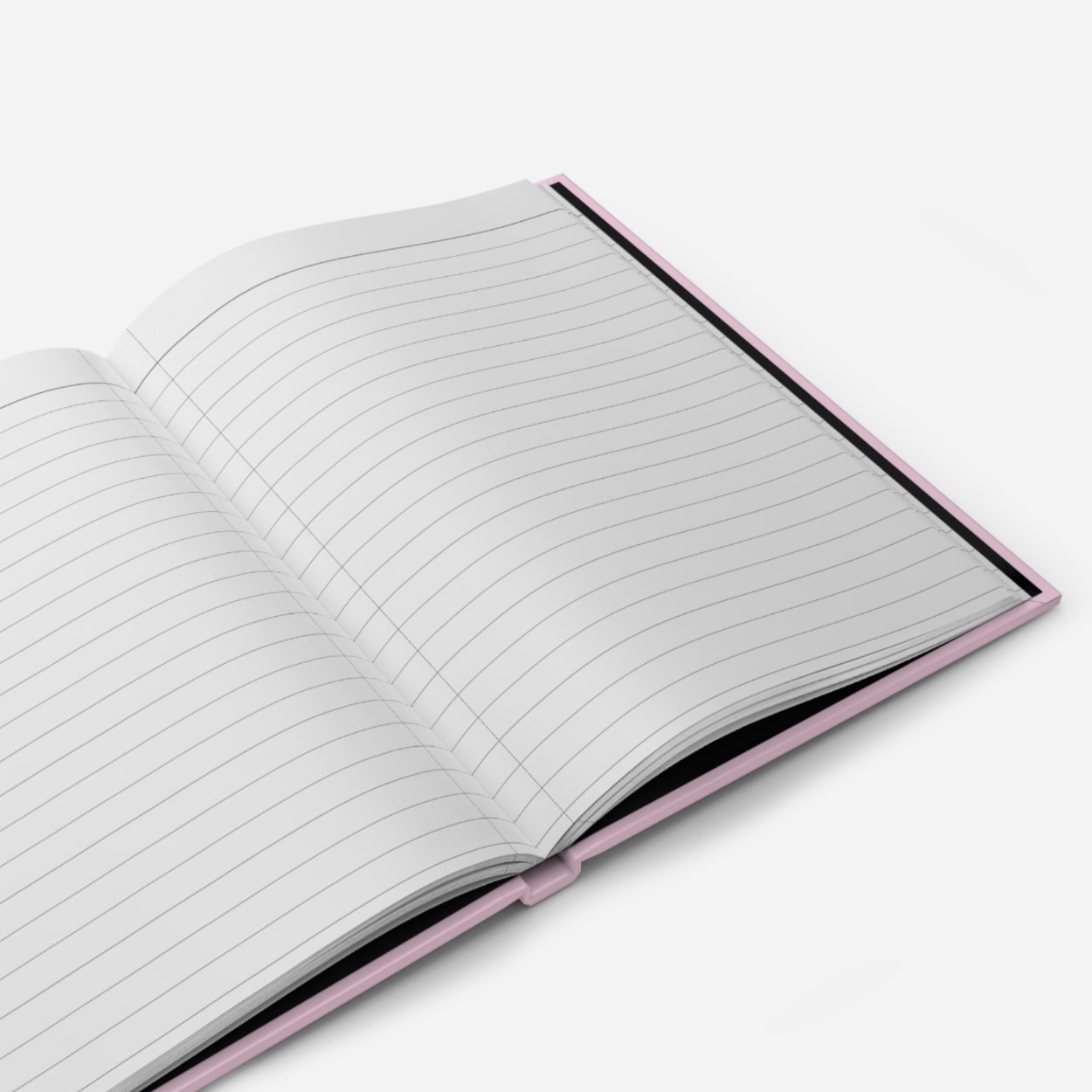 Inside pages of Christian prayer journal showing lined writing space