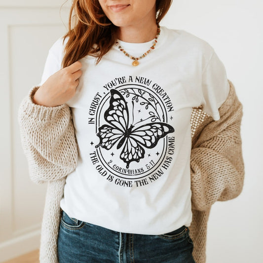 New Creation - Christian T-shirt White