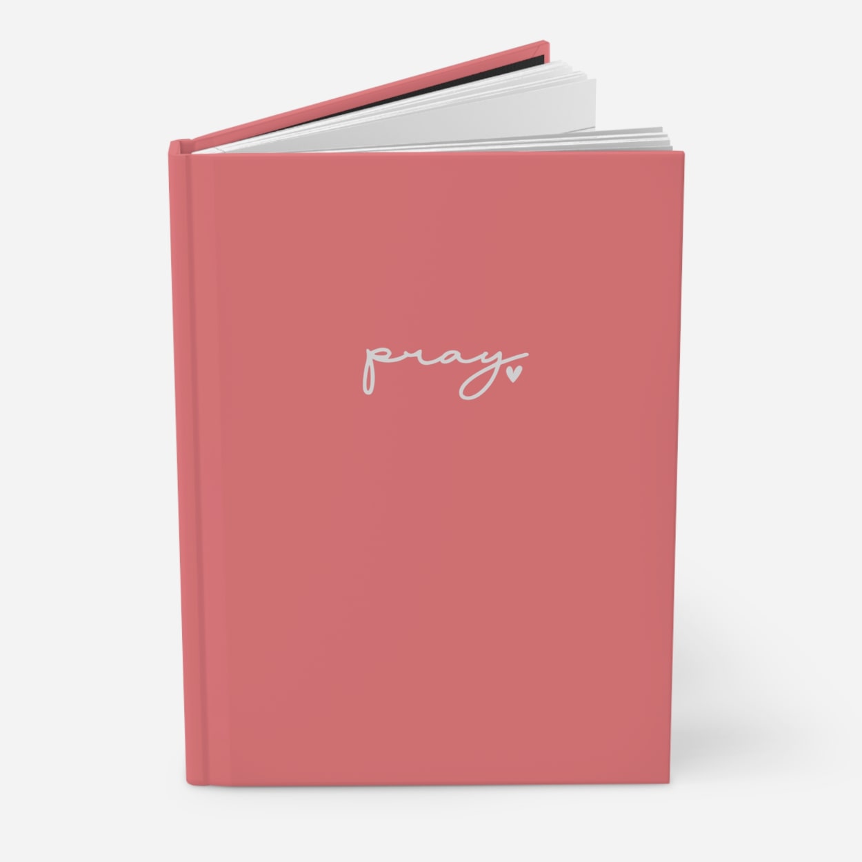 Beautiful pink hardcover faith journal, perfect for prayers and spiritual growth.