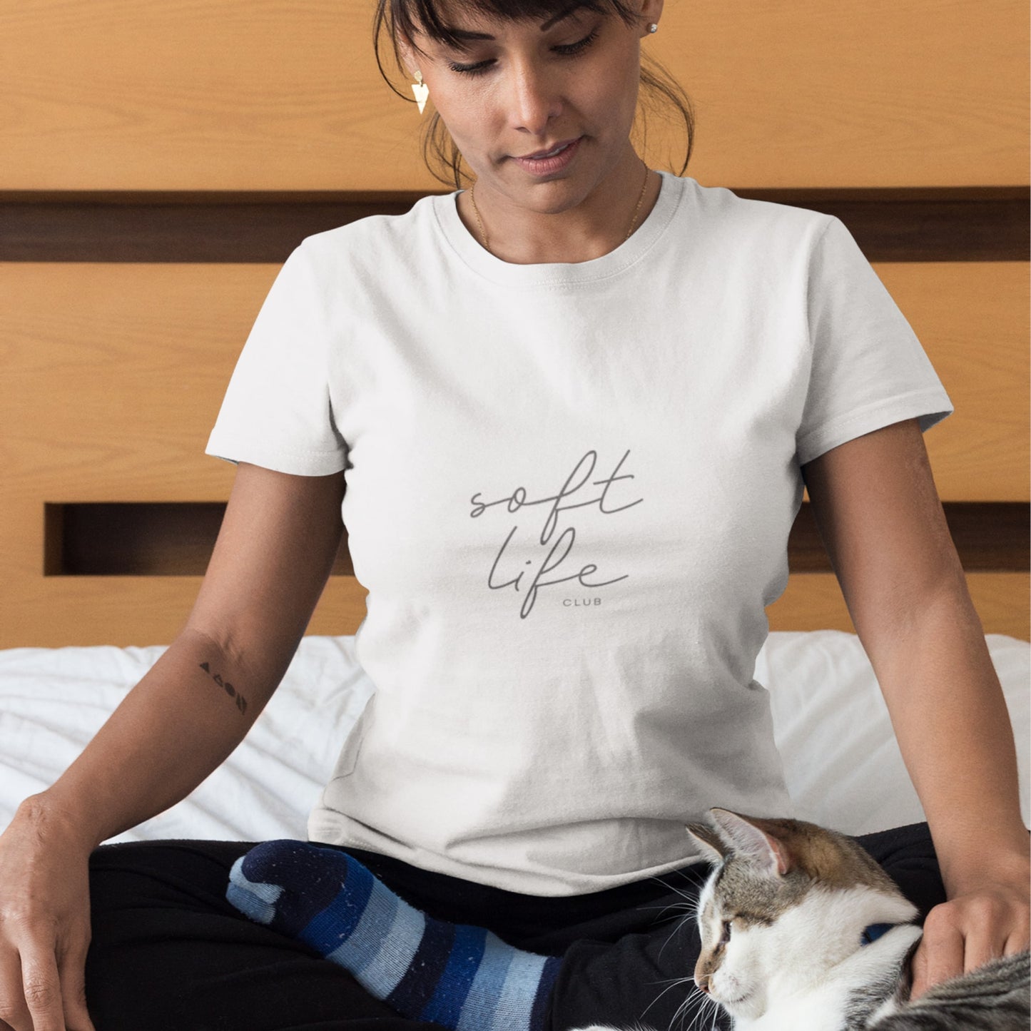 Soft Life Club Membership Tee | Vintage White Edition