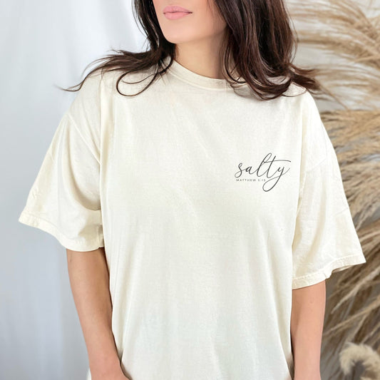 "Salty – Matthew 5:13" Women’s T-Shirt | Ivory