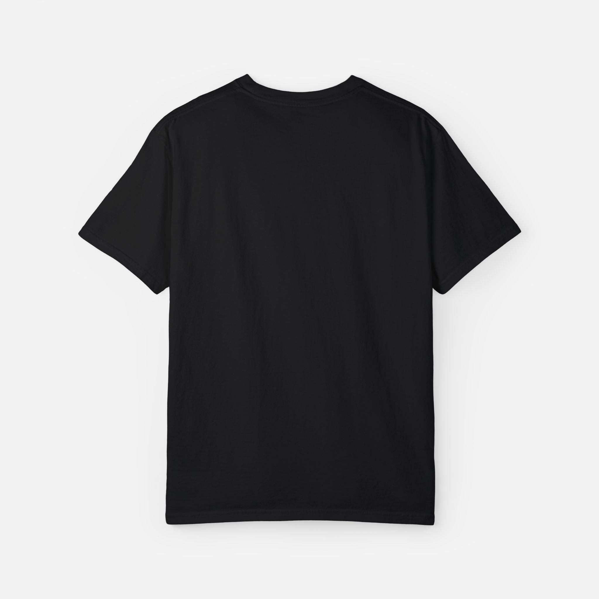 Black Christian tee for women featuring butterfly line art and faith message