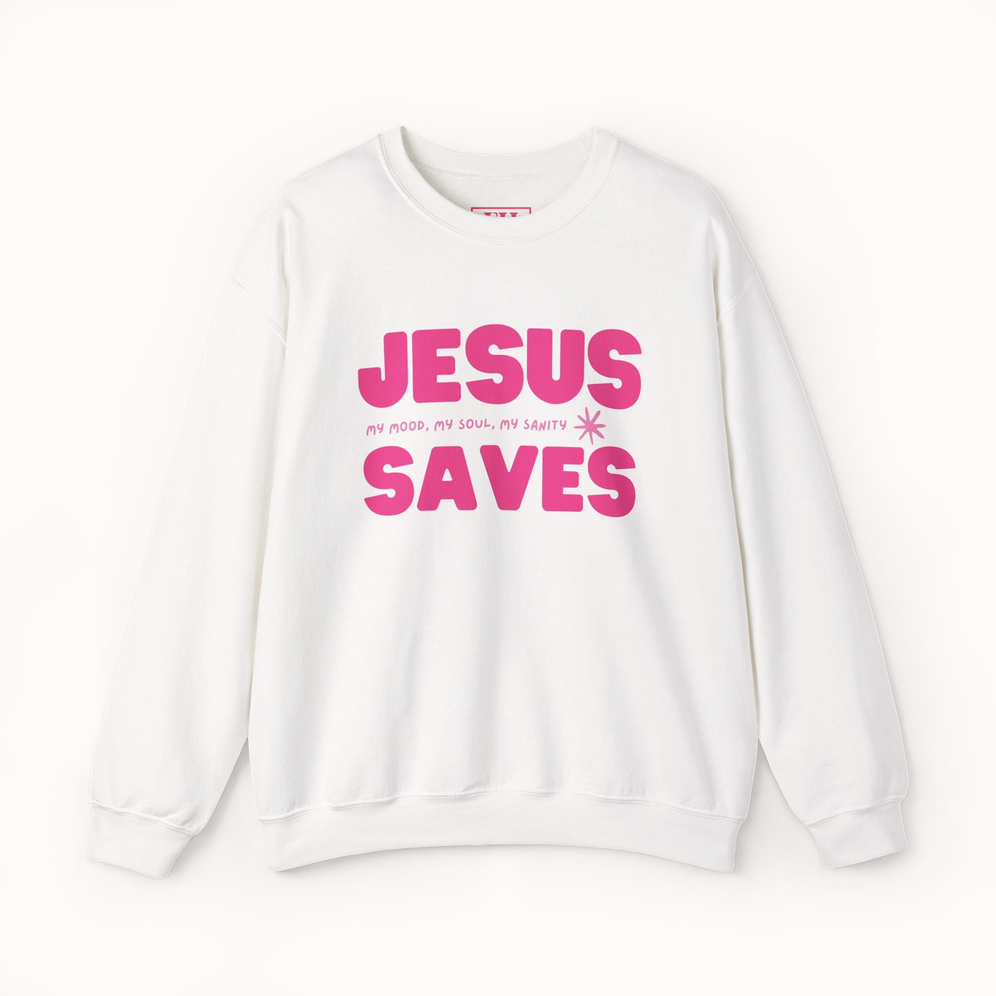 Jesus Saves Sweatshirt | Christian Faith Crewneck | Women's Cozy Apparel