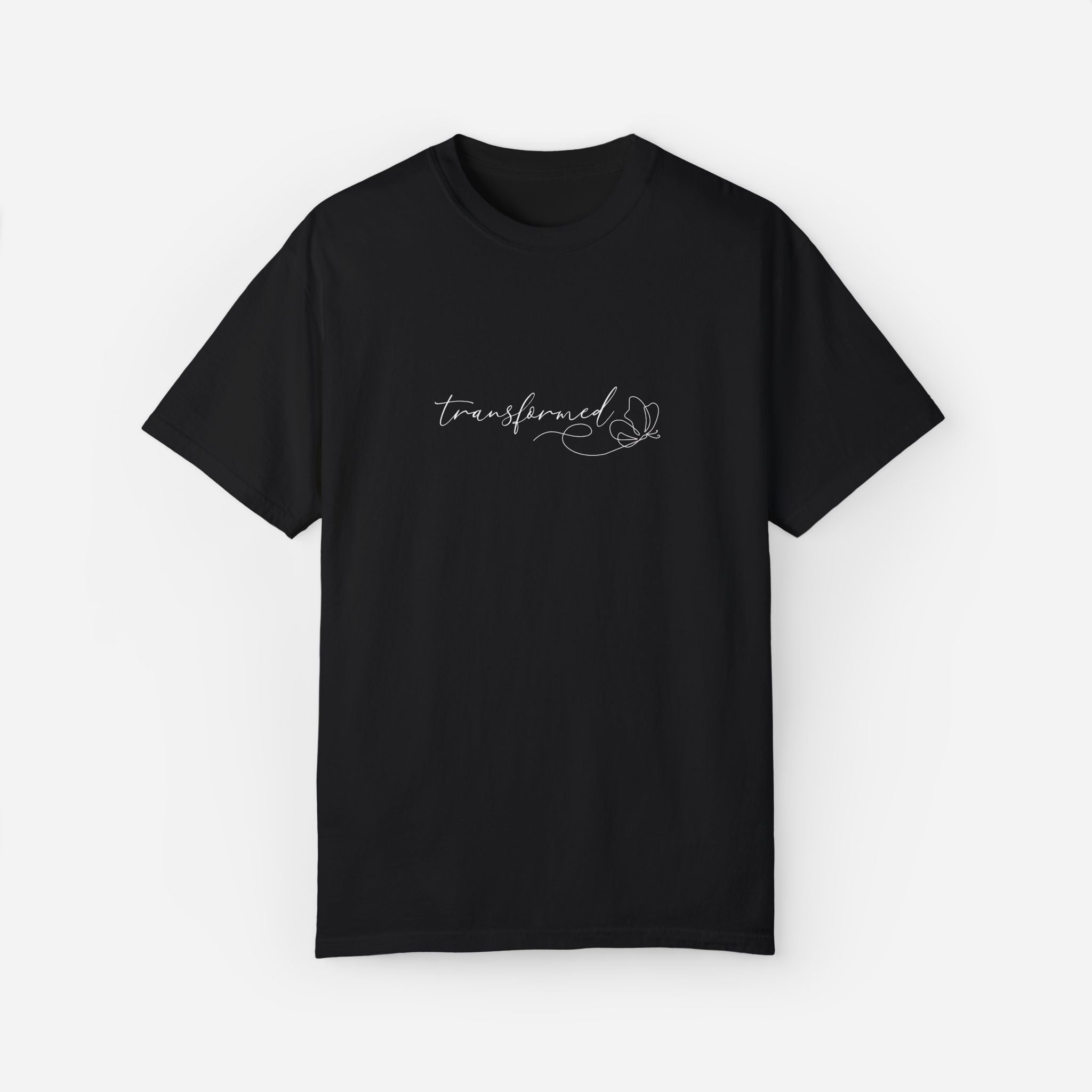 Premium black Christian T-shirt with minimalist 