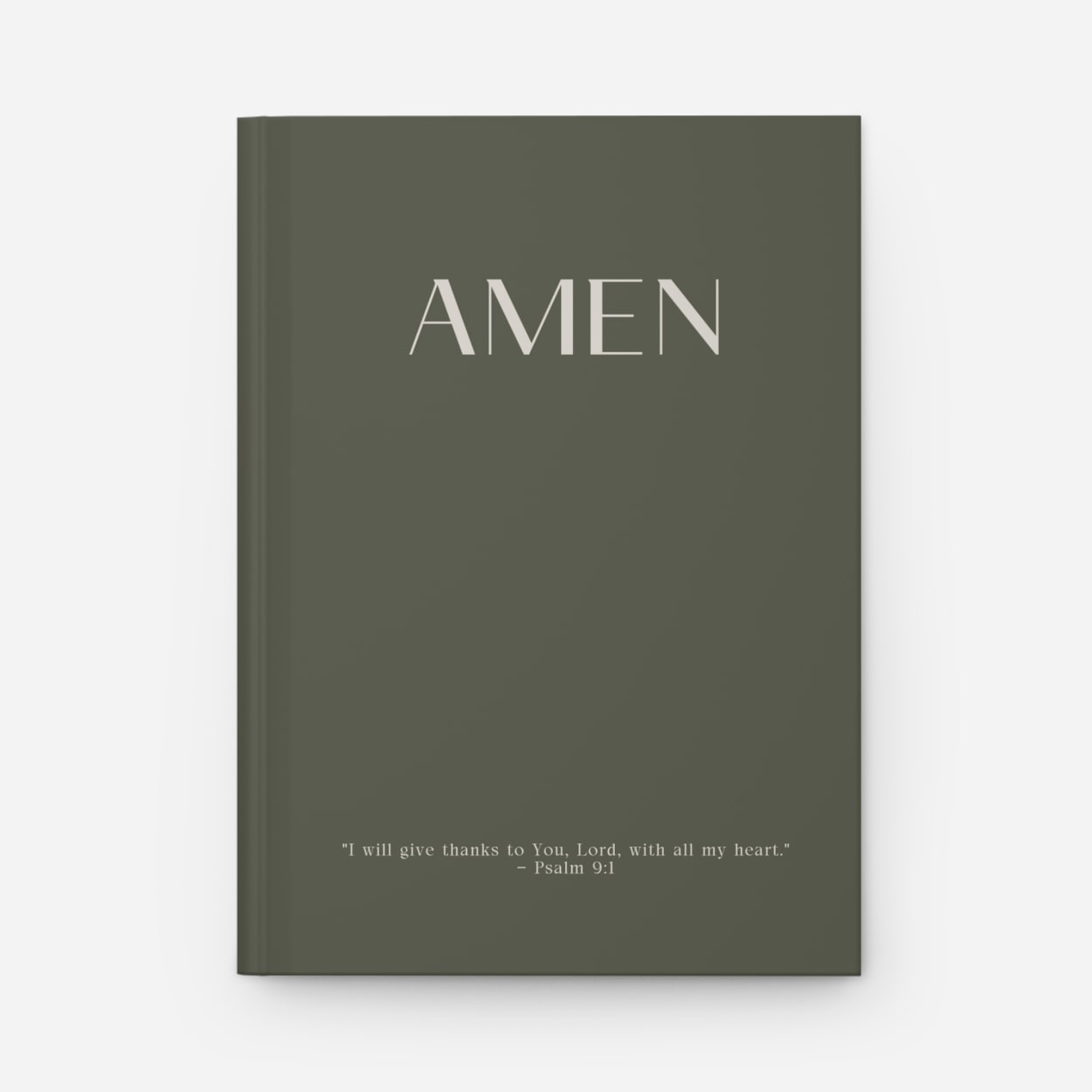 AMEN Journal | Olive Green Christian Notebook