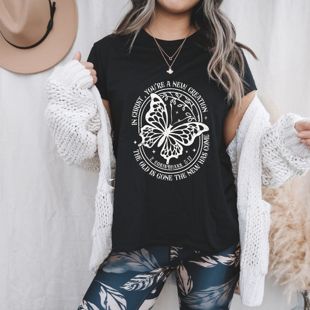 New Creation - Christian T-shirt Black