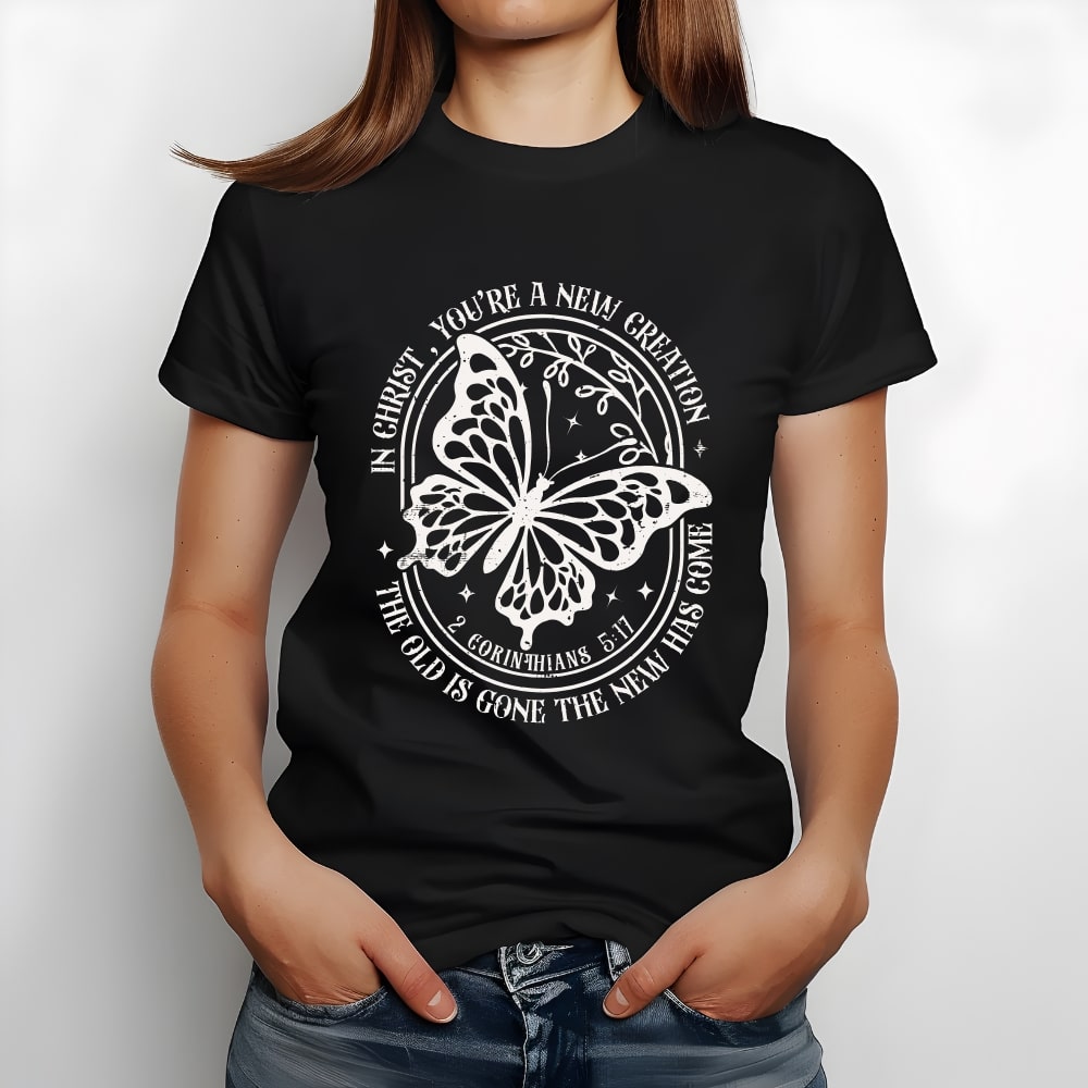New Creation - Christian T-shirt Black