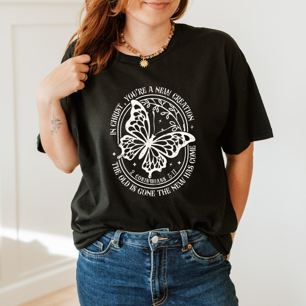 New Creation - Christian T-shirt Black