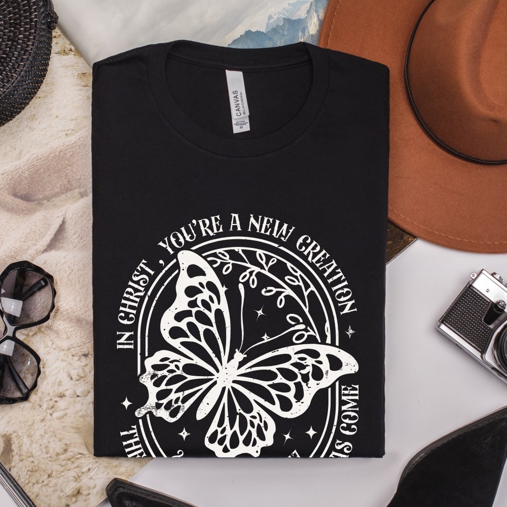 New Creation - Christian T-shirt Black
