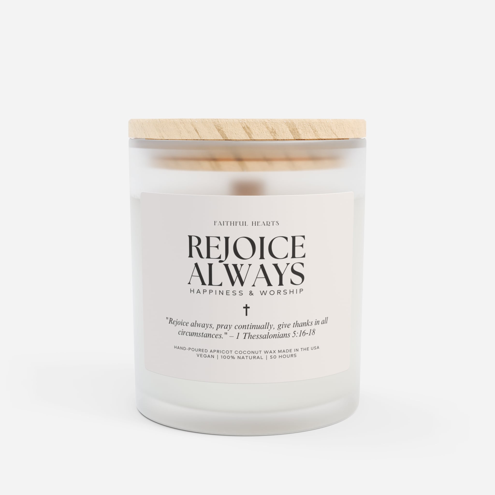 Blessed Collection - Rejoice Always - Pink Wood Wick Candle
