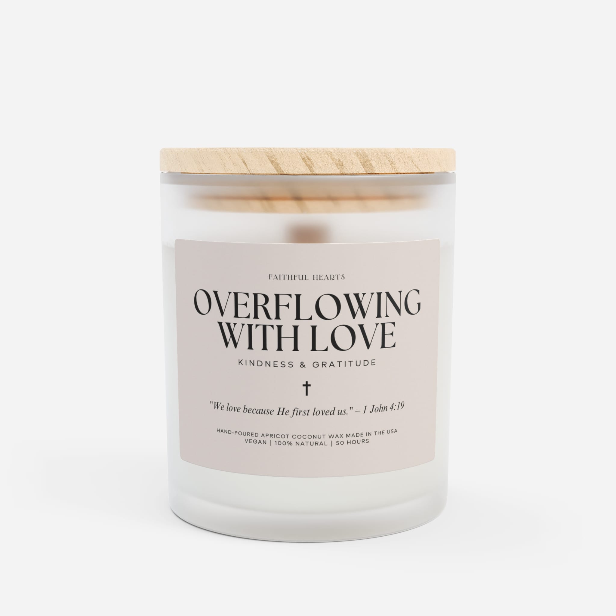 Blessed Collection - Overflowing With Love - Pink Wood Wick Candle - Limited Edition