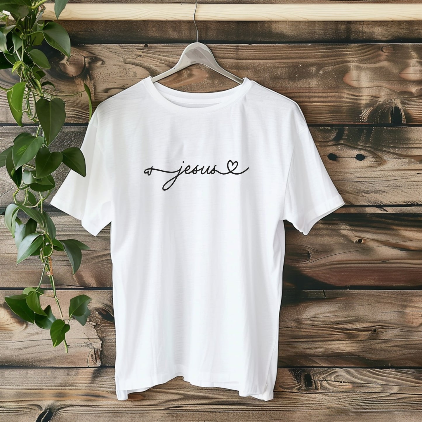 Jesus - Minimalist Christian Tshirt in White