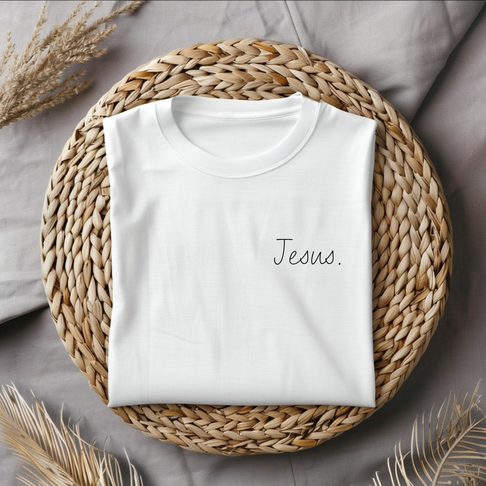 Jesus - Minimalist Christian Tee White