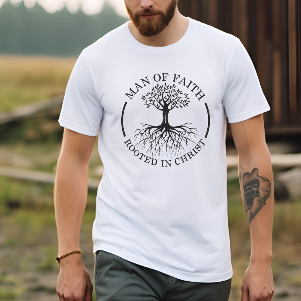 Man of Faith - Christian Tee for Men