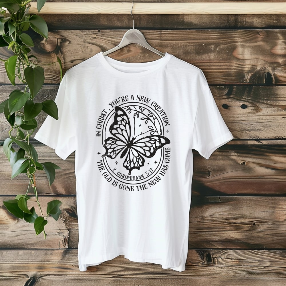 New Creation - Christian T-shirt White