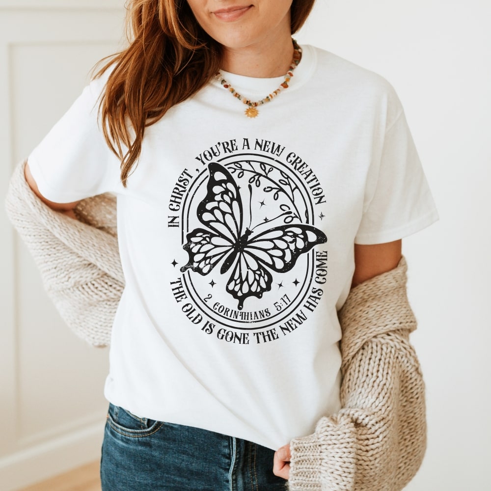 New Creation - Christian T-shirt White