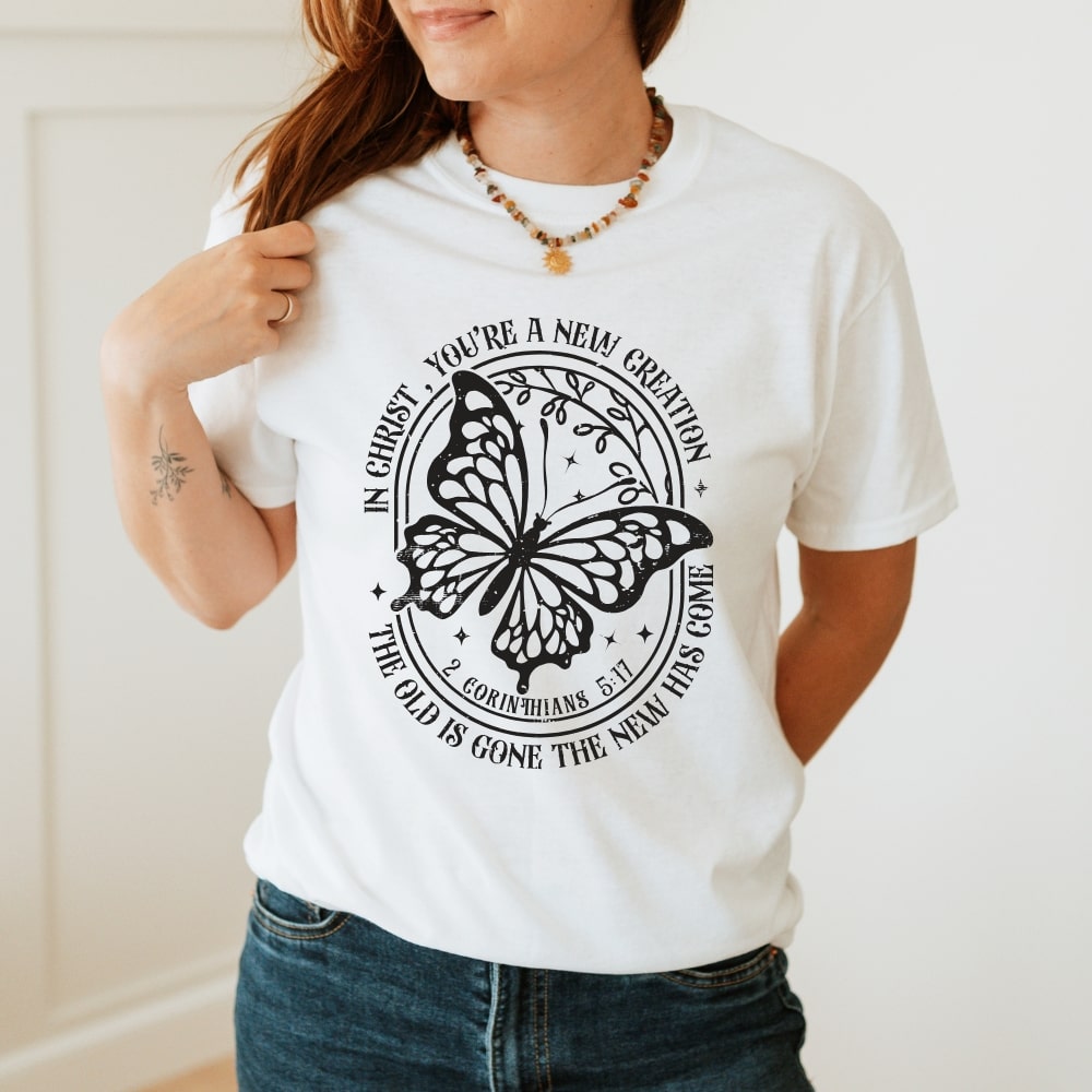 New Creation - Christian T-shirt White