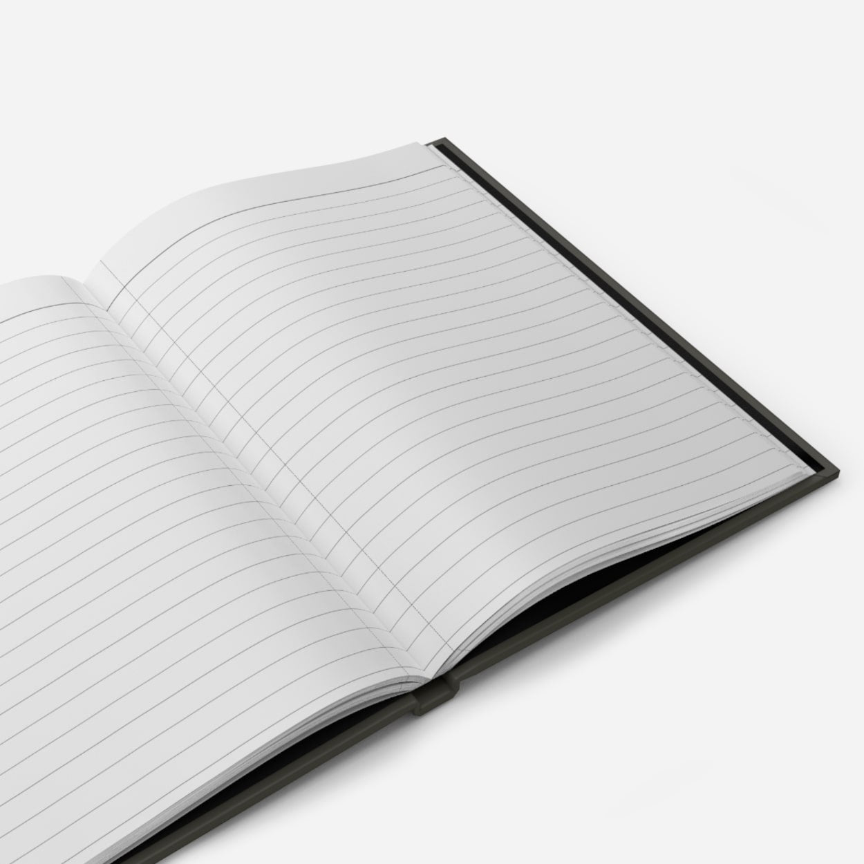 Interior lined pages of Reflections & Prayers journal, showing clean writing space with subtle, thoughtful margin design