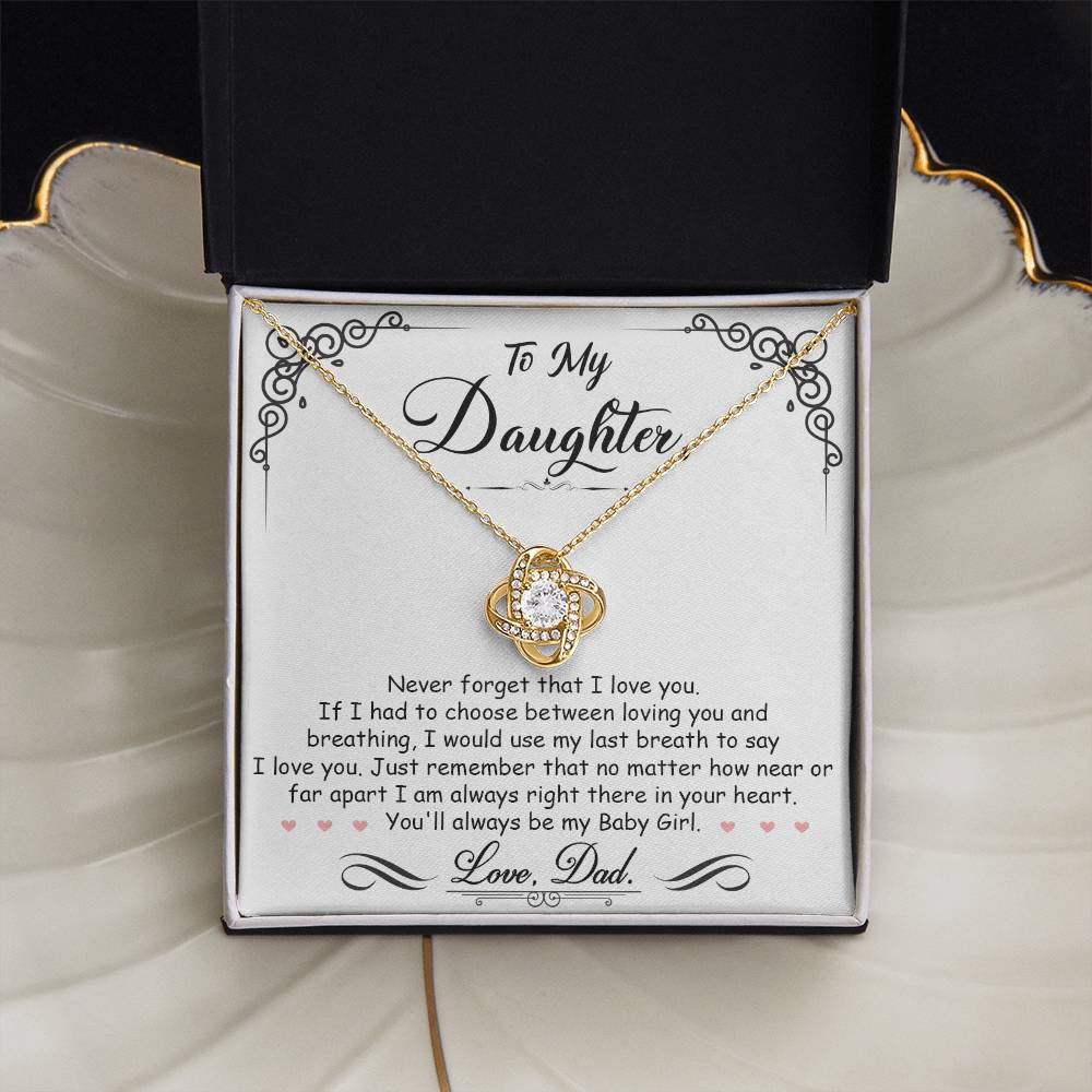 beautiful necklace for daughter from dad, a meaningful faith inspired gift. 