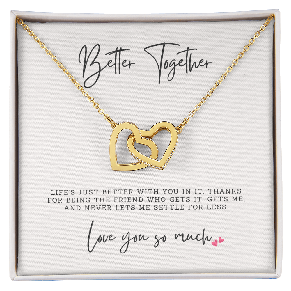 Better Together | Best Friend Necklace Gift | Meaningful Gift for Bestie