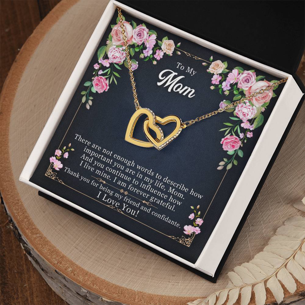 gold necklace for mom to say thank you