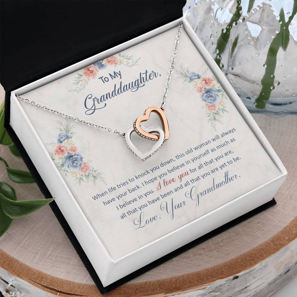 Faith-Inspired Necklace Gift for Granddaughter with a meaningful message card of love and encouragement. 