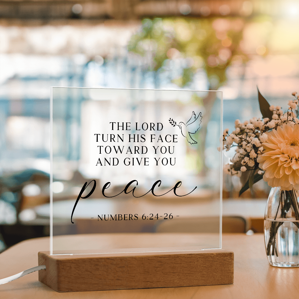 Numbers 6:24-26 - Peace - Light Up Plaque