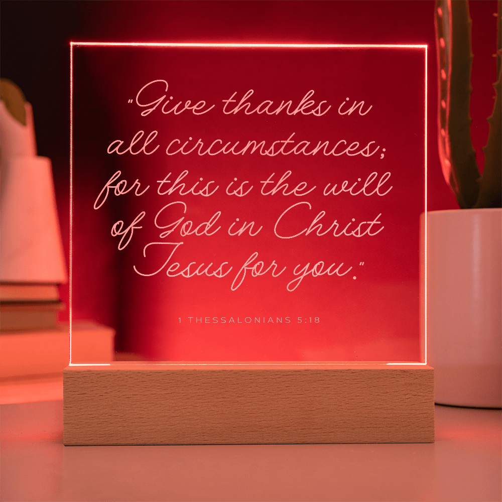 light up plaque with bible quote perfect for a faith inspired gift.