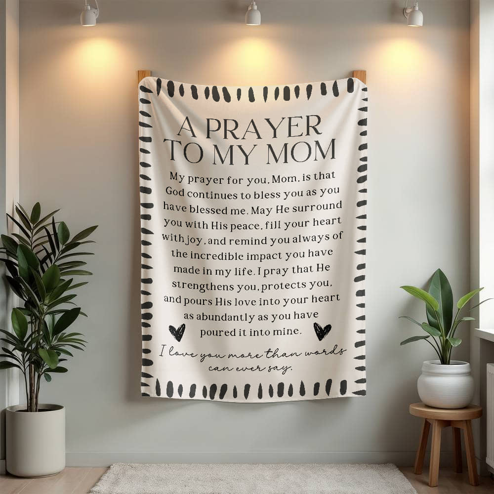 A Prayer to my Mom - Fleece Blanket