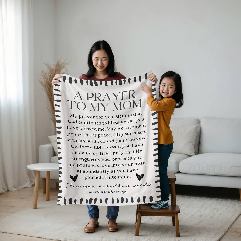 A Prayer to my Mom - Fleece Blanket