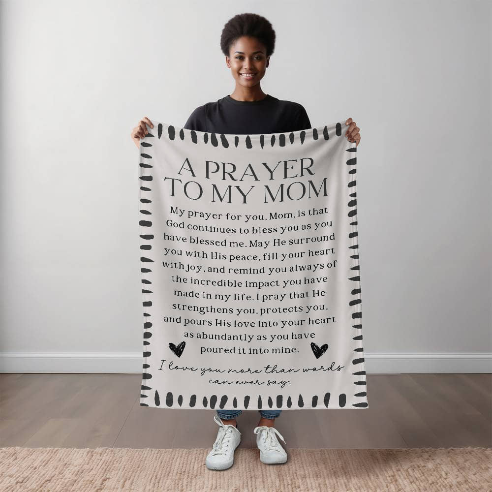 A Prayer to my Mom - Fleece Blanket