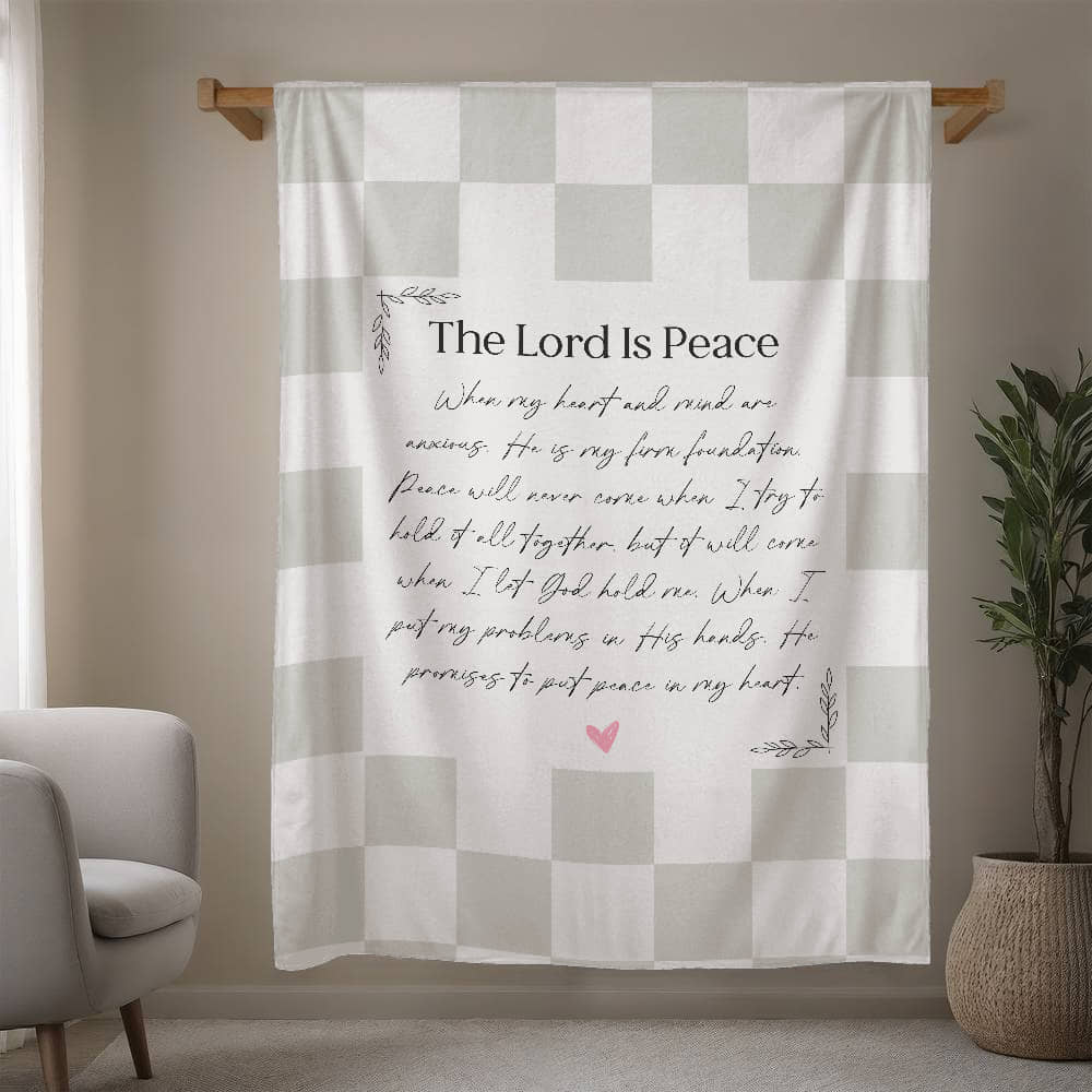 soft Christian scripture mink fleece blanket throw