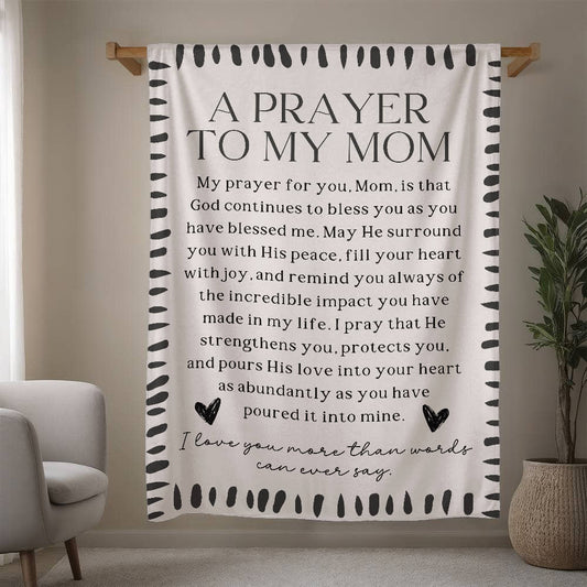 A Prayer to my Mom - Fleece Blanket