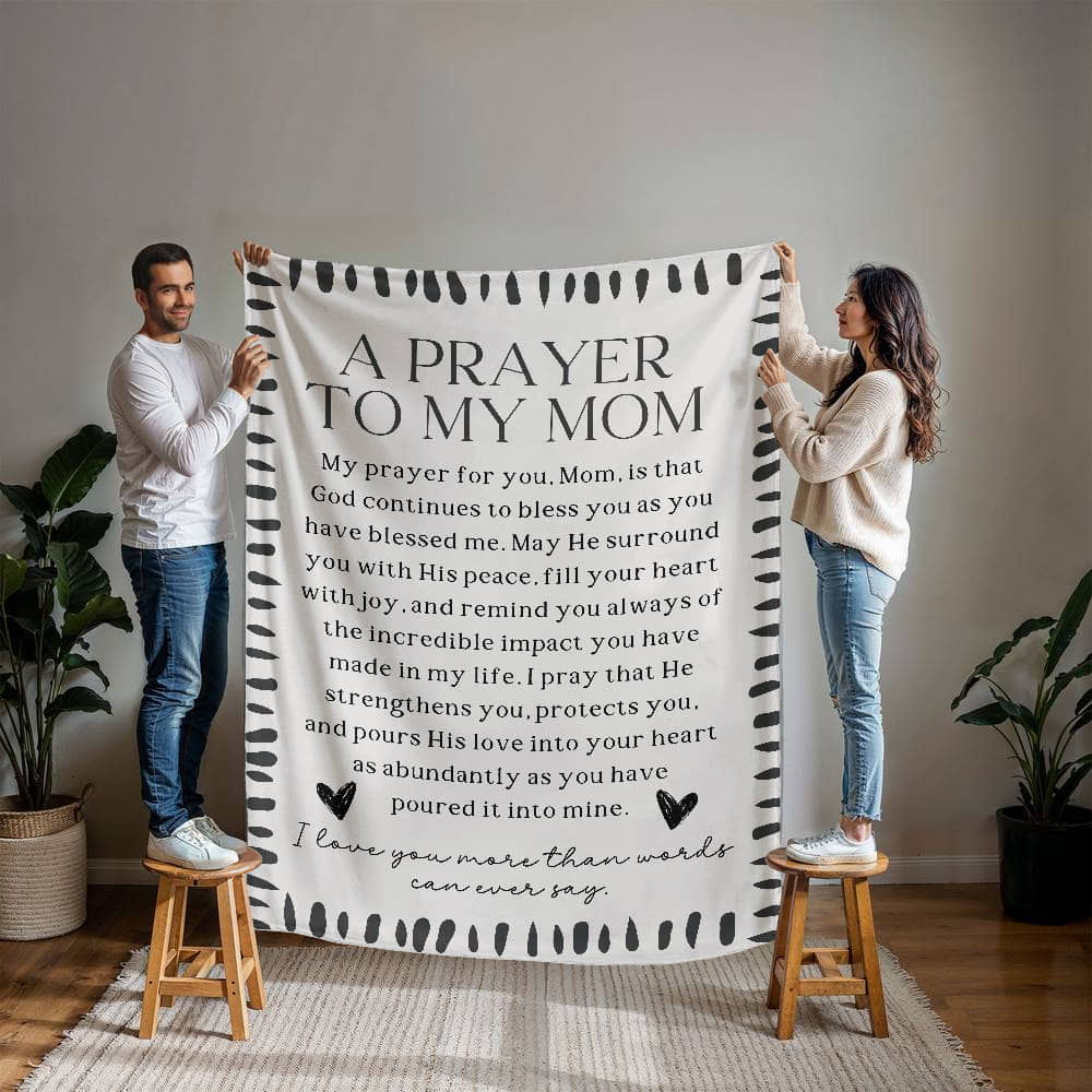 A Prayer to my Mom - Fleece Blanket