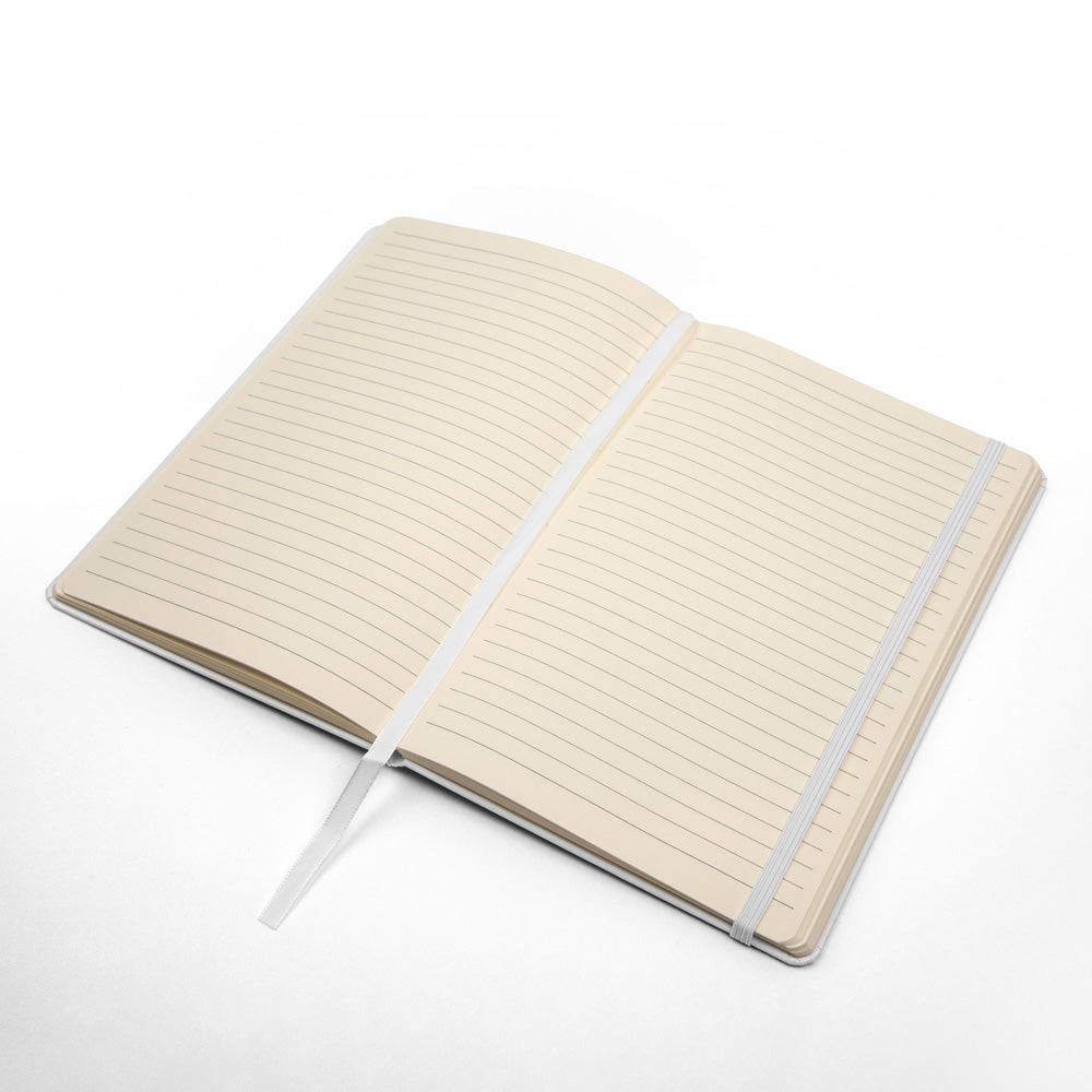 Cream lined pages of a Christian prayer journal, perfect for recording prayers, devotionals, and scripture notes.