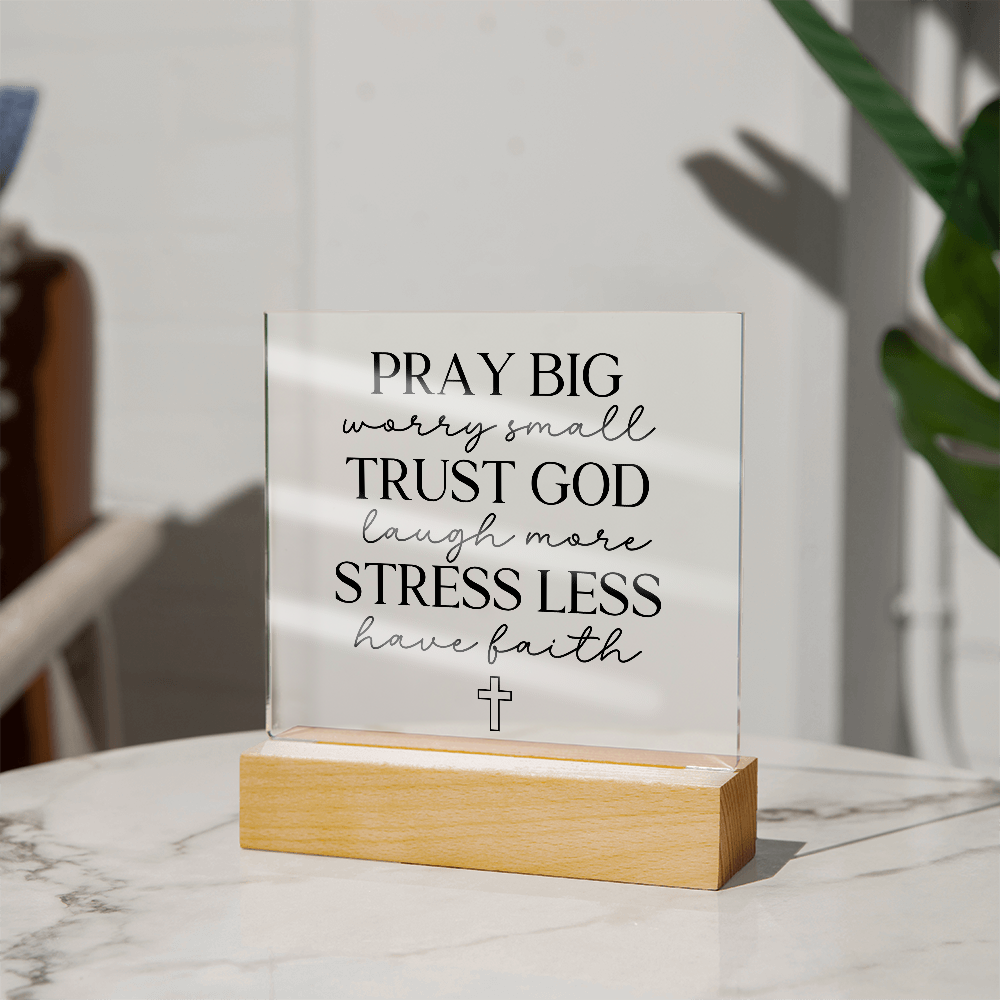 Have Faith - Light Up Decorative Plaque