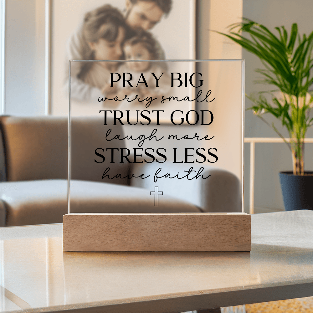 Have Faith - Light Up Decorative Plaque