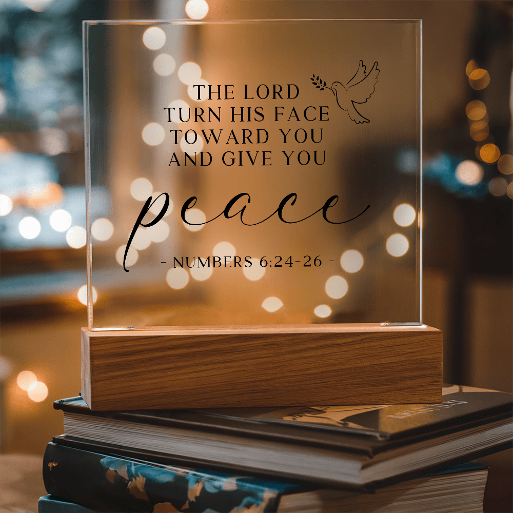Numbers 6:24-26 - Peace - Light Up Plaque