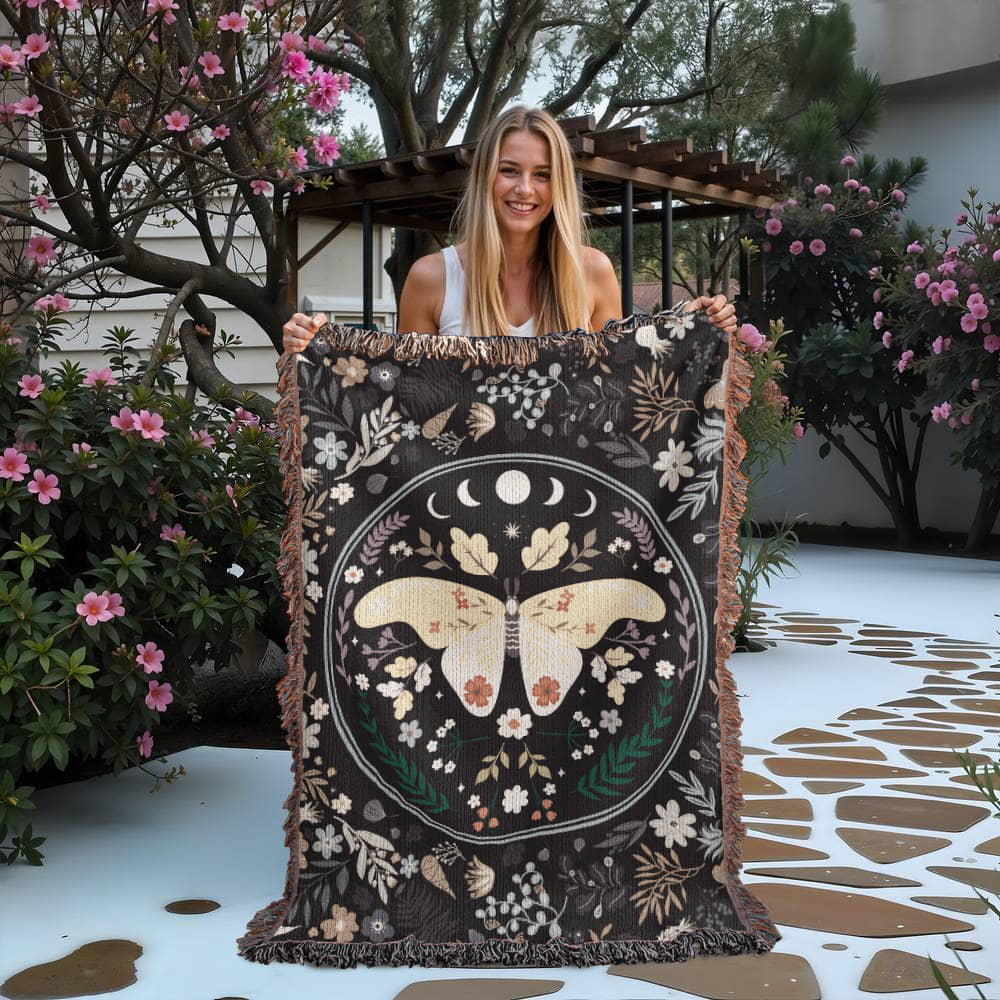 Bohemian Butterfly - Woven Blanket