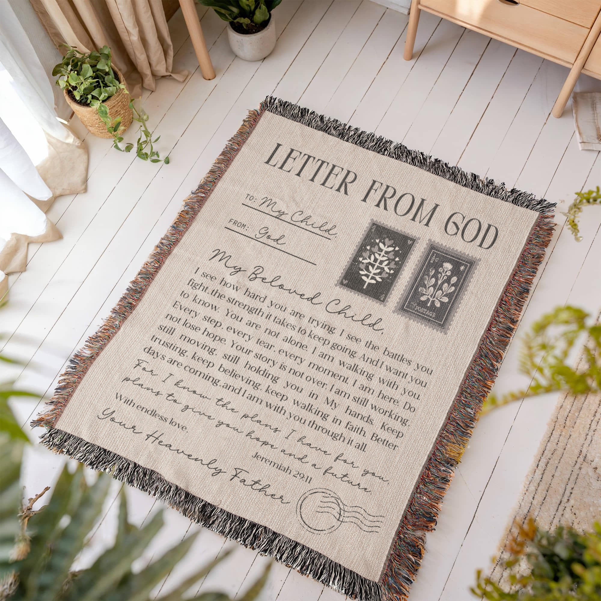 Letter From God - Woven Blanket