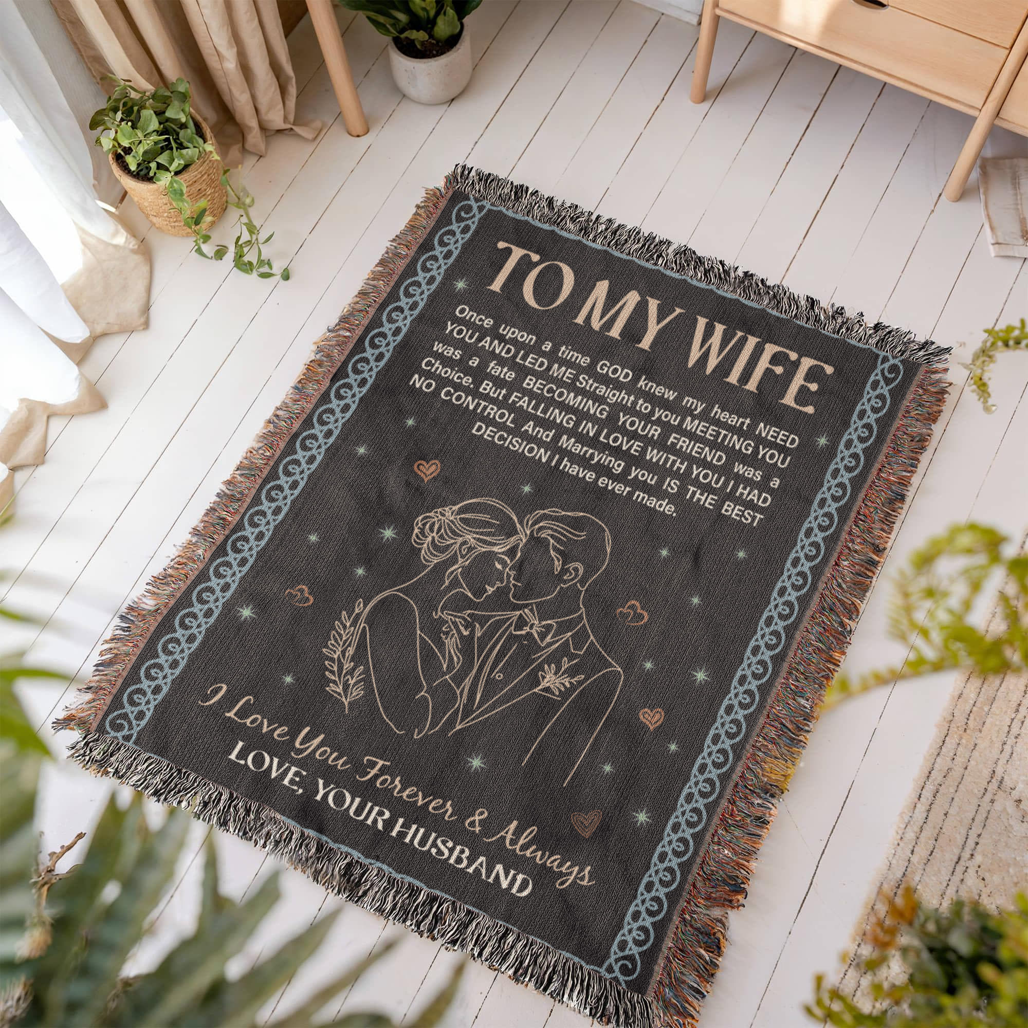 To My Wife - Woven Blanket