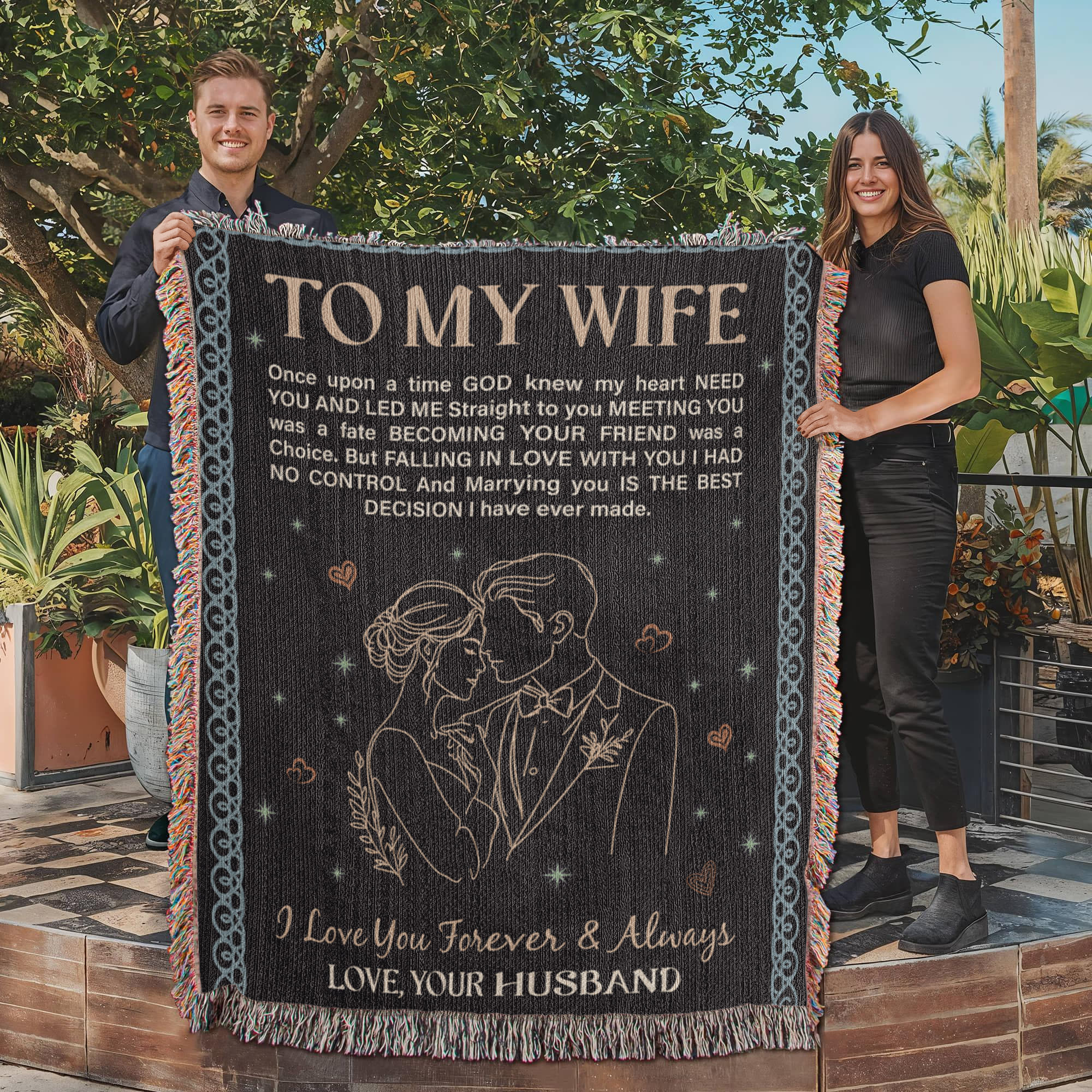 To My Wife - Woven Blanket